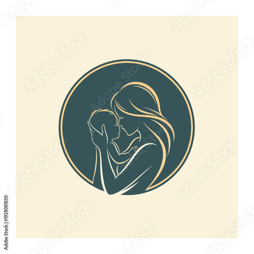 Wallpaper Mural A woman wearing a hat is shown in a circular logo Torontodigital.ca