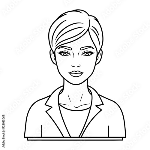 Wallpaper Mural A woman in a blazer looking forward Torontodigital.ca