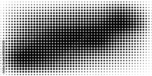 Dotted gradient vector illustration, white and black halftone background, eps 10.