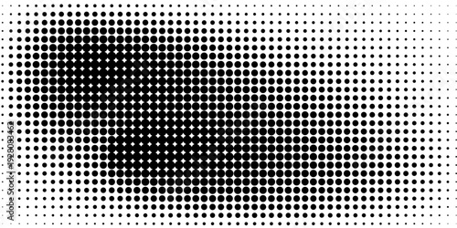 Dotted gradient vector illustration, white and black halftone background, eps 10.