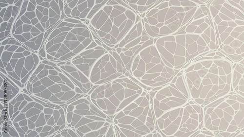 Abstract organic network pattern in soft neutral tones.