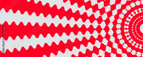 red and white striped tent roof, fabric awning tent with steel structure.