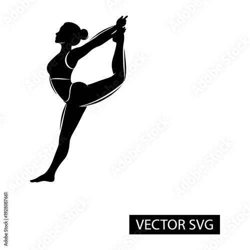 A woman in a yoga pose