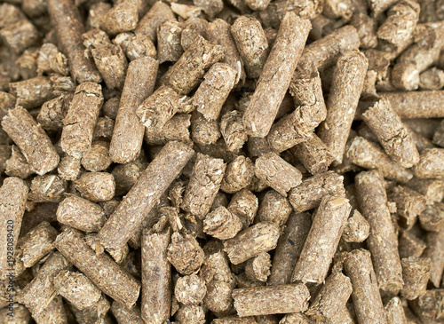 Background from compound feed. Feed for pigs, cows, chickens. Compound feed