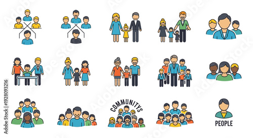 People interact in diverse community settings daily