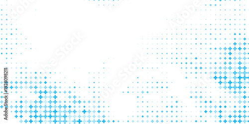 Medical healthcare seamless background. Green blue cross pattern. Repeating plus symbol wallpaper. Vector hospital pattern. Tech backdrop for presentation, banner, booklet, brochure, leaflet, poster