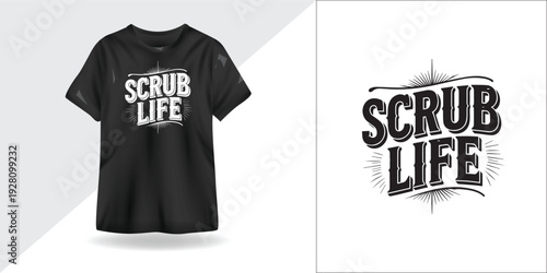 Scrub Life – Minimalist Typography for Nurses, Healthcare & Medical Professionals