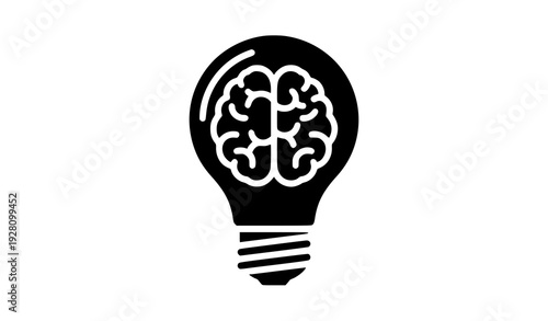 Human Brain Outline Vector – Medical and Educational Graphic