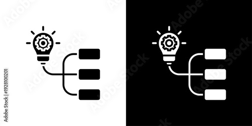 Workflow Icon Sheet Black And White