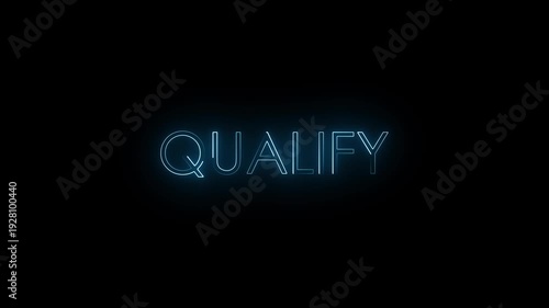 Qualify- Glitch Effect animation. 