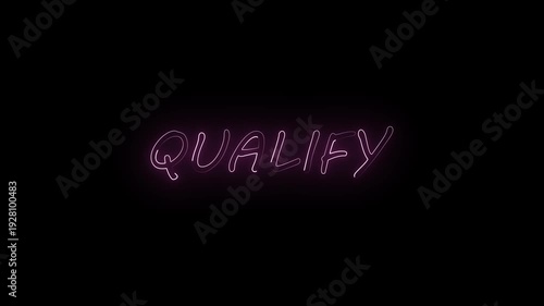 Qualify- Glitch Effect animation.
