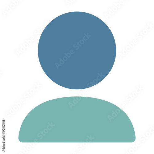 Minimalist silhouette profile depicts modern professional identity