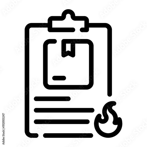fire line icon