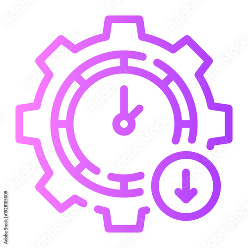 down arrow gradient icon