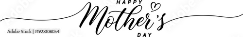 happy mothers day elegant typography design
