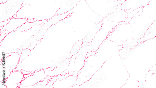 Pink marble texture with veins isolated on transparent background