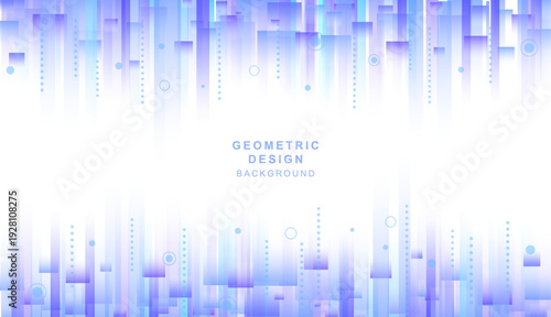 青色のグラデーションで組みあわせた幾何学的な背景素材