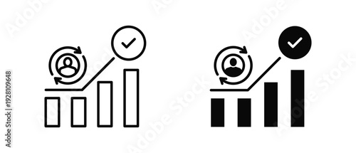 Self Actualization icon set with style outline and solid. vector simple elements for design and presentation.