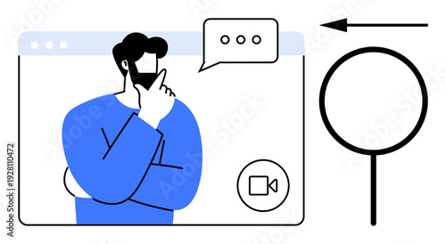 Virtual communication concept. Virtual platforms enhance connectivity and online interactions. Virtual technologies promote effective communication and improve search capabilities. For social media