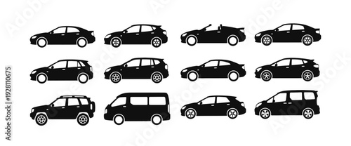 Vehicle icon set