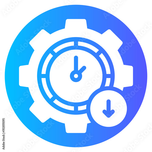 down arrow gradient icon