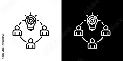 Creative Team Icon Sheet Black And White