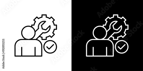 Skill Icon Sheet Black And White
