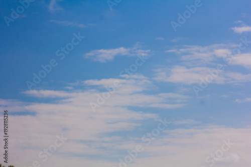 White cloud in blue sky nature