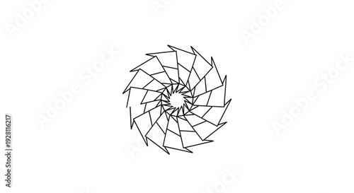 Barbed wire spiral fence object.