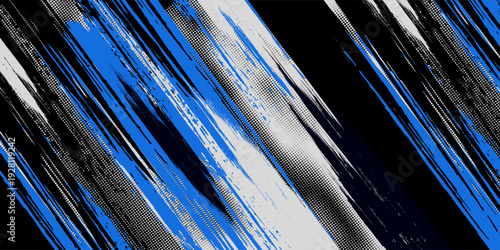 A vector graphic depicting abstract stripe racing designs suitable for vehicle decal wraps, race cars, rally vehicles, adventure themes, and livery designs