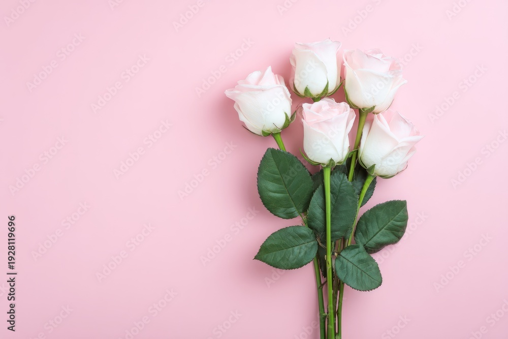 Fototapeta premium Natural fresh flowers pattern wallpaper.