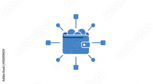 Digital wallet with network connections.