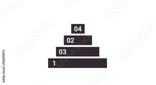 Black bars with white numbers.