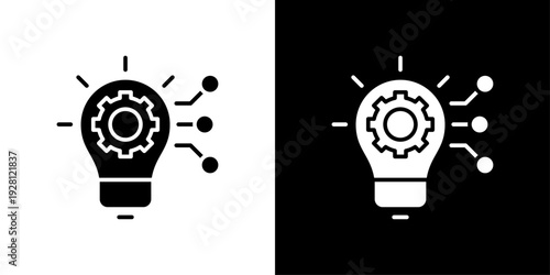 Innovation Icon Sheet Black And White