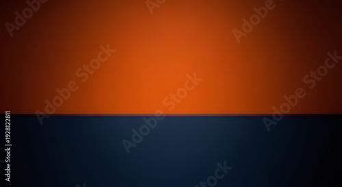 Vibrant orange and dark blue gradient background