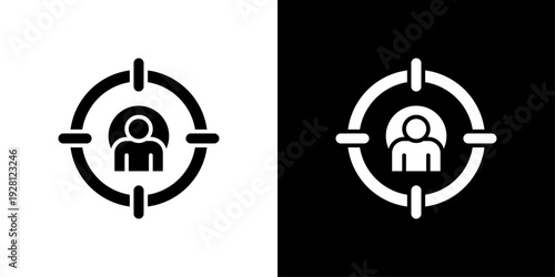Target Audience Icon Sheet Black And White