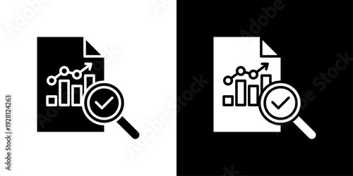 Analysis Icon Sheet Black And White