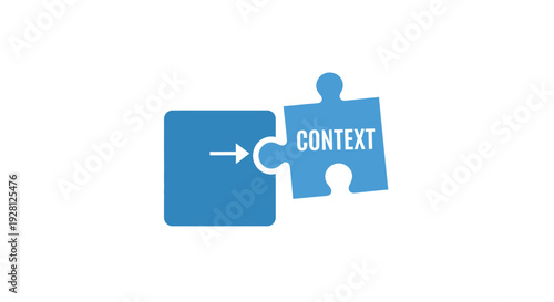 Blue puzzle piece with context text.