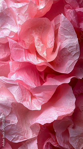 Wallpaper Mural Densely layered soft pink petals form a beautiful delicate textured floral pattern with luminous highlights Torontodigital.ca