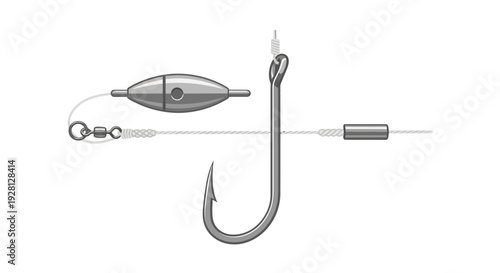 fishing hook vector illustration