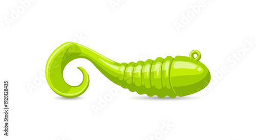 green frog on white background