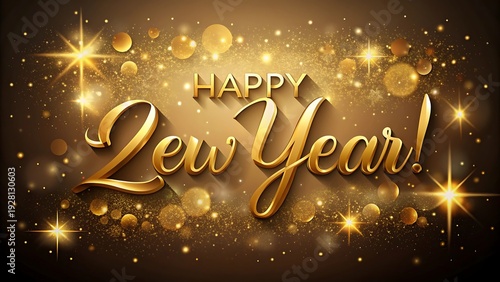 Wallpaper Mural Elegant Gold New Year Greeting Background Design Torontodigital.ca