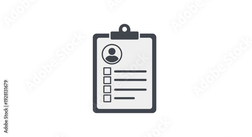 Clipboard with Checkboxes and Profile.