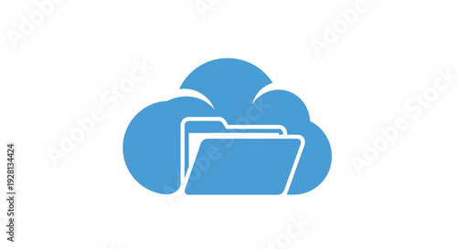 Cloud Storage Folder Icon Digital Data.