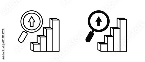 Result icon set with style outline and solid. vector simple elements for design and presentation.