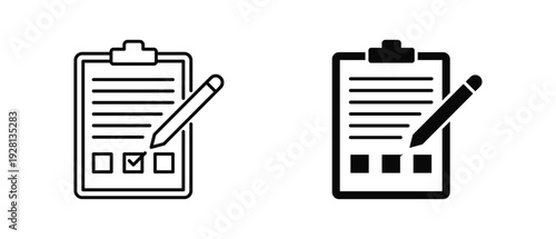 Test icon set with style outline and solid. vector simple elements for design and presentation.