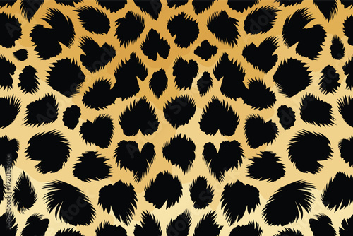 Seamless animal wildlife skin pattern fur camouflage background illustration featuring leopard jaguar cheetah spots texture design