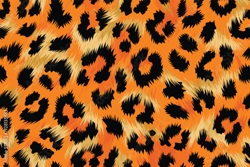 Wildlife animal skin pattern fur camouflage illustration featuring leopard jaguar cheetah fur texture animal hide pattern in wildlife setting