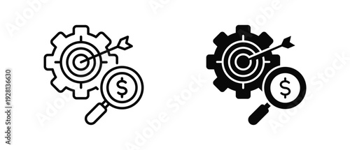 Niche  icon set with style outline and solid. vector simple elements for design and presentation.