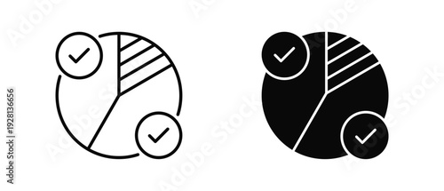 Market Segmentation  icon set with style outline and solid. vector simple elements for design and presentation.